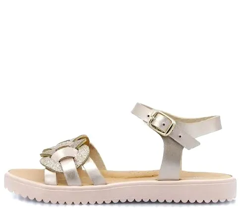 PRIMI PASSI GIRLS SANDALS 4302  PINK/METALLIC LEATHER